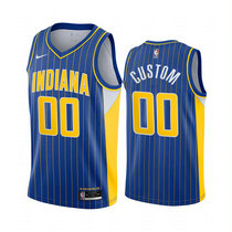 Youth Customized Nike Indiana Pacers Navy Blue 2020-21 City Authentic Stitched NBA jersey