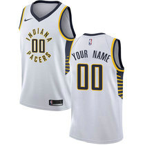 Youth Customized Nike Indiana Pacers White Authentic Stitched NBA jersey