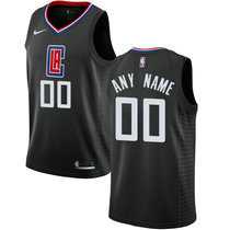 Youth Customized Nike Los Angeles Clippers Black Authentic Stitched NBA jersey