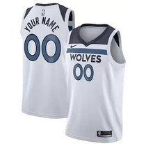 Youth Customized Nike Minnesota Timberwolves White Authentic Stitched NBA jersey.jpg
