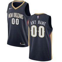 Youth Customized Nike New Orleans Pelicans Navy Blue Authentic Stitched NBA jersey