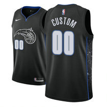 Youth Customized Nike Orlando Magic Black City Game Authentic Stitched NBA jersey