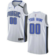 Youth Customized Nike Orlando Magic White Authentic Stitched NBA jersey