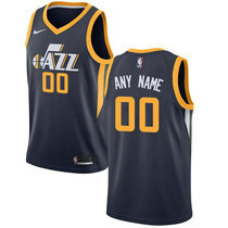 Youth Customized Nike Utah Jazz Navy Blue Authentic Stitched NBA jersey