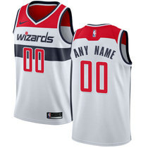Youth Customized Nike Washington Wizards White Authentic Stitched NBA jersey