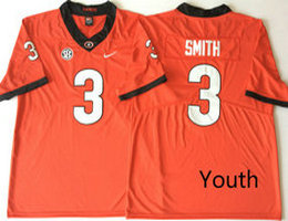 Youth GEORGIA bulldogs #3 Roquan Smith Red Vapor Untouchable Authentic Stitched NCAA Jersey