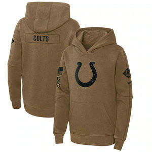 Youth Indianapolis Colts 2023 Camo Salute To Service Pullove Hoodie