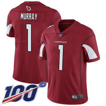 Youth Nike Arizona Cardinals  #1 Kyler Murray 100th Season Red Vapor Untouchable Authentic Stitched NFL Jersey