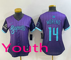 Youth Nike Arizona Diamondbacks #14 Gabriel Moreno Purple Joint MLB Jersey