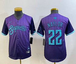 Youth Nike Arizona Diamondbacks #22 Josh Naylor Purple 2025 City MLB Jersey