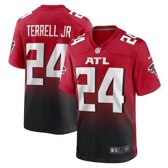 Youth Nike Atlanta Falcons #24 A.J. Terrell Jr Red Game Authentic Stitched NFL Jersey