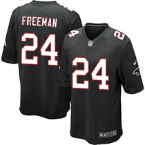 Youth Nike Atlanta Falcons #24 Devonta Freeman Black Authentic Stitched NFL Jerseys