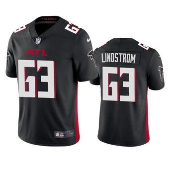 Youth Nike Atlanta Falcons #63 Chris Lindstrom Black Game Authentic Stitched NFL Jersey