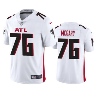 Youth Nike Atlanta Falcons #76 Kaleb McGary White Game Authentic Stitched NFL Jersey