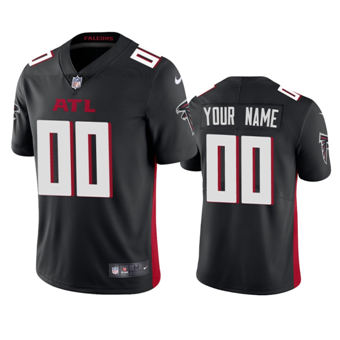 Youth Nike Atlanta Falcons Customized Black Vapor Untouchable Authentic Stitched NFL Jerseys