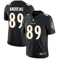 Youth Nike Baltimore Ravens #89 Mark Andrews Black Vapor Untouchable Authentic Stitched NFL Jersey