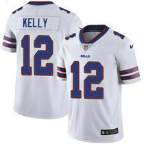 Youth Nike Buffalo Bills #12 Jim Kelly White Vapor Untouchable Limited Authentic stitched NFL jerseys