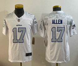 Youth Nike Buffalo Bills #17 Josh Allen White Rivalries Limited Stitched Football Jersey