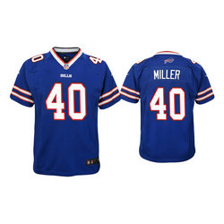 Youth Nike Buffalo Bills #40 Von Miller Royal Blue Vapor Untouchable Authentic Stitched NFL Jersey