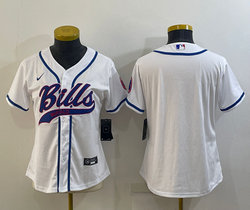 Youth Nike Buffalo Bills White Joint Authentic Stitched baseball jersey