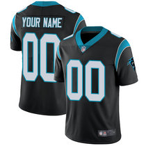 Youth Nike Carolina Panthers Customized Black Limited Vapor Untouchable Authentic Stitched NFL Jerseys