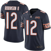 Youth Nike Chicago Bears #12 Allen Robinson 100th Season Patch Blue Vapor Untouchable Limited Authentic Stitched NFL Jersey