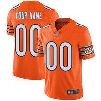 Youth Nike Chicago Bears Customized Orange Vapor Untouchable Authentic Stitched NFL Jerseys