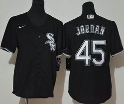 Youth Nike Chicago White Sox #45 Michael Jordan Black Authentic Stitched MLB Jersey