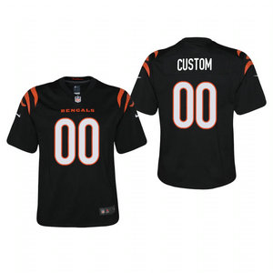 Youth Nike Cincinnati Bengals Custom Black 2021 Vapor Untouchable NFL Jersey