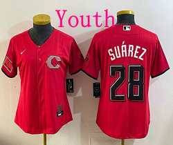 Youth Nike Cincinnati Reds #26 Chase Burns Red 2026 City MLB Jersey