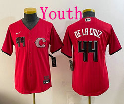 Youth Nike Cincinnati Reds #44 Elly De La Cruz Red 2026 City MLB Jersey