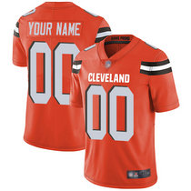 Youth Nike Cleveland Browns Customized Orange Limited Vapor Untouchable Authentic Stitched NFL Jerseys