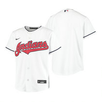 Youth Nike Cleveland Indians #Blank White Game Authentic Stitched MLB Jersey