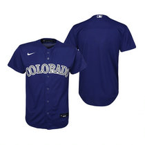 Youth Nike Colorado Rockies #Blank Purple Game Authentic Stitched MLB Jersey