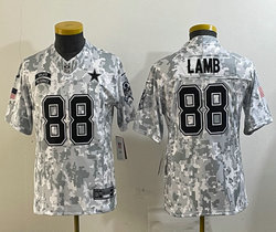 Youth Nike Dallas Cowboys #88 CeeDee Lamb 2024 Salute to Service Authentic Stitched NFL Jersey