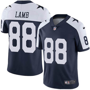 Youth Nike Dallas Cowboys #88 CeeDee Lamb Blue Thanksgiving Vapor Untouchable Authentic Stitched NFL Jersey