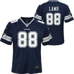Youth Nike Dallas Cowboys #88 CeeDee Lamb Blue Vapor Authentic Stitched NFL Jersey