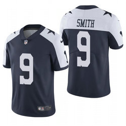 Youth Nike Dallas Cowboys #9 Jaylon Smith Navy Blue Thanksgiving Vapor Untouchable Authentic Stitched NFL Jersey