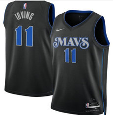 Youth Nike Dallas Mavericks #11 Kyrie Irving Black Stitched NBA Jersey