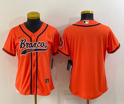 Youth Nike Denver Broncos Blank Orange Joint Authentic Stitched baseball jersey