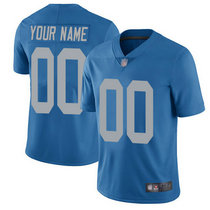 Youth Nike Detroit Lions Customized Blue throwback Limited Vapor Untouchable Authentic Stitched NFL Jerseys