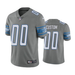 Nike Detroit Lions Customized Gray Vapor Untouchable Authentic Stitched NFL Jerseys