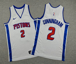 Youth Nike Detroit Pistons #2 Cade Cunningham White NBA Jersey