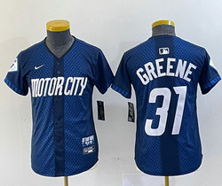 Youth Nike Detroit Tigers #31 Riley Greene 2024 City Authentic Stitched MLB Jersey