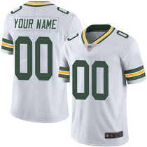Youth Nike Green Bay Packers Customized White Limited Vapor Untouchable Authentic Stitched NFL Jerseys