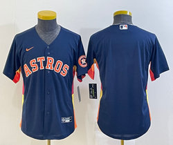 Youth Nike Houston Astros Blank Navy Authentic Stitched MLB Jersey