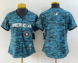 Youth Nike Houston Astros Blank Teal 2023 All-Star Logo in front Stitched Baseball Jersey