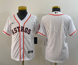 Youth Nike Houston Astros Blank White Authentic Stitched MLB Jersey