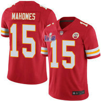 Youth Nike Kansas City Chiefs #15 Patrick Mahomes II Red With 2024 Super Bowl (LVIII ) patch Jersey
