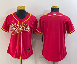Youth Nike Kansas City Chiefs Blank Red Joint Authentic Stitched baseball jersey